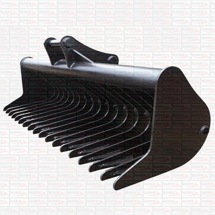 2-3 Tonne Excavator Rake Bucket